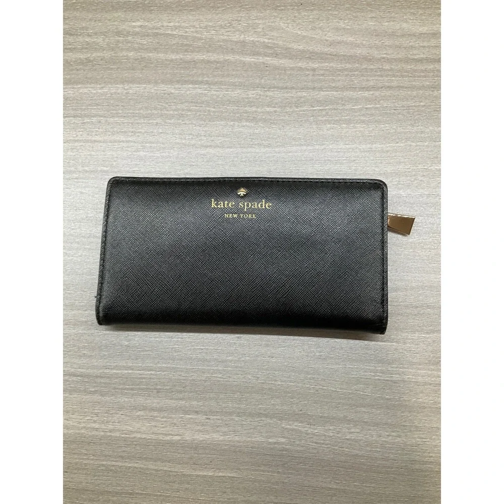 KATE SPADE NEW YORK CEDAR STREET BIFOLD STACY WALLET IN BLACK